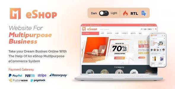 eShop Web v2.8.2 – Multi Vendor eCommerce Marketplace / CMS (Updated)