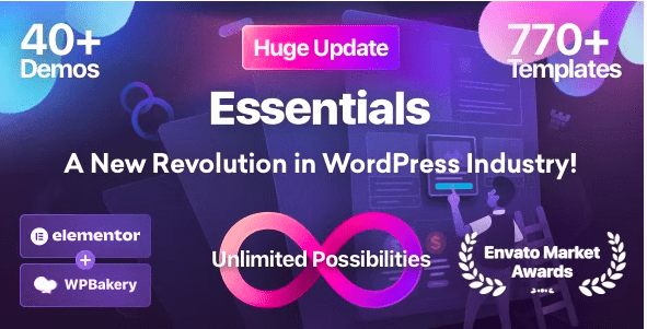 Essentials v3.1.5 – Multipurpose WordPress Theme (Updated)