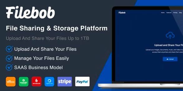 filebob multiple file sharing platform and storage platform