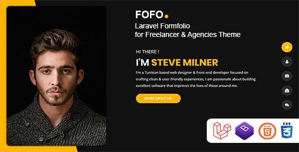 Fofo v.1.0.3 – Laravel Formfolio for Freelancer & Agencies Theme Download