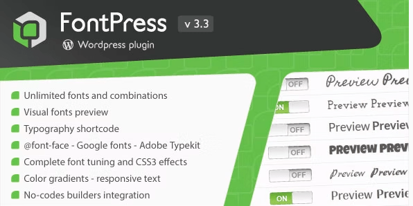 FontPress Wordpress Font Manager