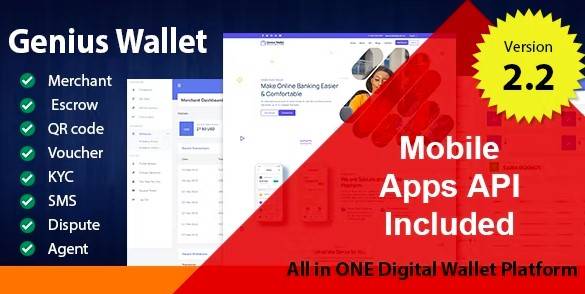 Genius Wallet v3.0 – Advanced Wallet CMS with Payment Gateway AP (Updated)