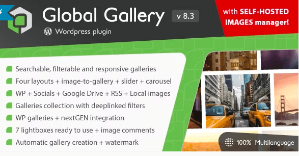 Global Gallery v8.7.4 Responsive Gallery WordPress Plugin Download