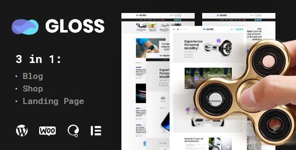 Gloss v1.0.7 – Viral News Magazine WordPress Blog Theme + Shop