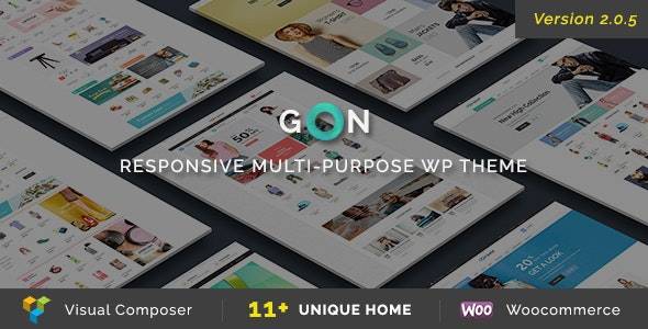 gon responsive multi-purpose wordpress theme