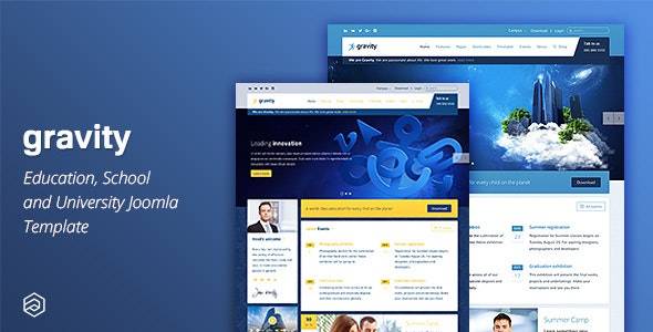 Gravity Education Joomla Template