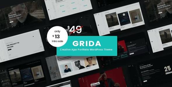 Grida v1.2.0 – Ajax Portfolio WordPress Theme