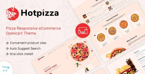 HotPizza v1.0 – Pizza & Food Delivery OpenCart Store