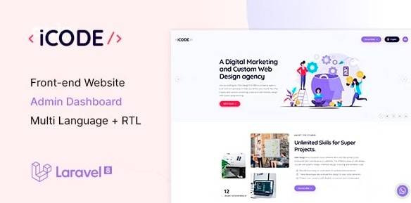 iCode v1.0 – Multipurpose Website CMS & Creative Agency Management System