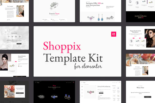 Shoppix – Jewellery Shop Elementor WordPress Theme Download