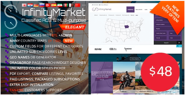 Infinity Market v1.7.2 – Classified Ads Script