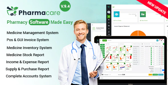 Pharmacare v9.3 (Updated) – Pharmacy Software Php Script Download