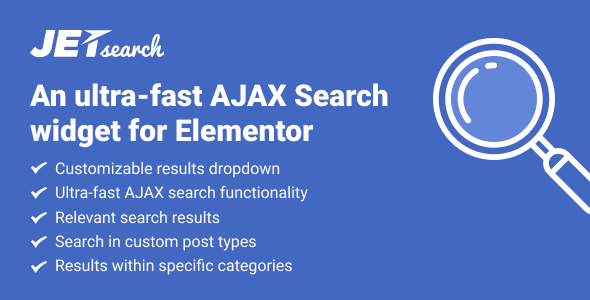 jetsearch ajax search widget wordpress plugin download