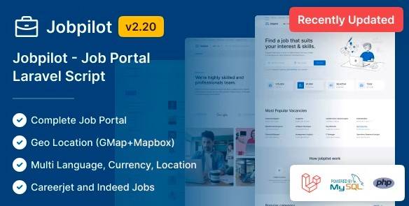 Jobpilot v2.77.17 – Job Portal Laravel Script (Updated)