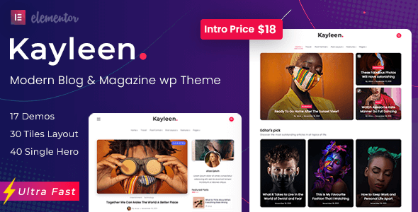 Kayleen v2.4 – Blog & Magazine WordPress Theme