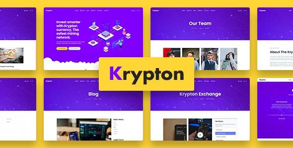 Krypton v1.0 – Bitcoin Crypto Currency Joomla Template