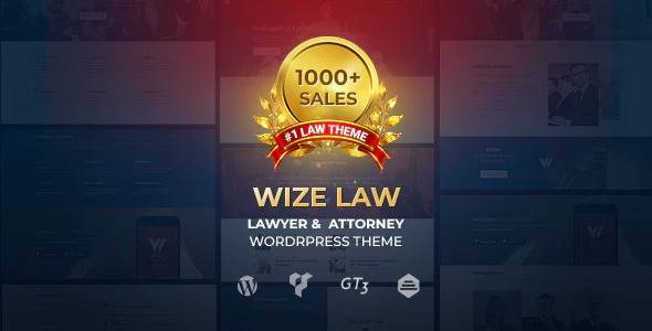 WizeLaw v1.6.1 – Lawyer and Attorney WordPress Theme Download