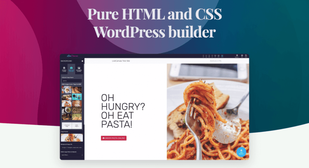 LiveCanvas v3.7.0 – Pure HTML and CSS WordPress builder