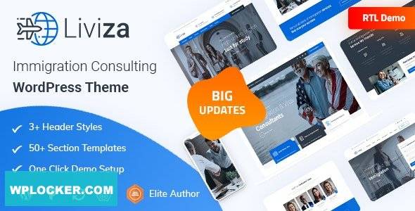 Liviza v3.3 – Immigration Consulting WordPress Theme