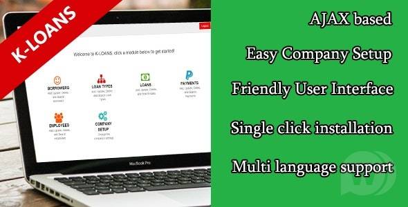 K-LOANS – v.2.3.10 Loan Management System Php Script Download