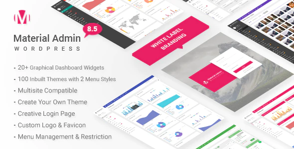 Material v8.6 – White Label WordPress Admin Theme Download