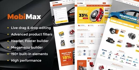 Mobimax v5.6 – Auto Parts WordPress Theme + WooCommerce Shop Download