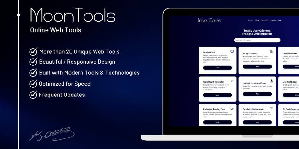 MoonTools v1.0 – Online Web Tools