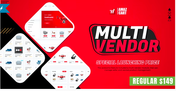 Multi-Vendor v1.8 – AmazCart Laravel Ecommerce System CMS