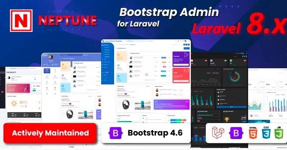 neptune Laravel Admin UI Template