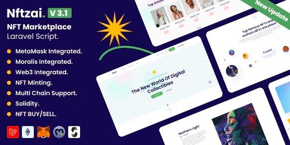Nftzai v2.1 – NFT Marketplace Buy/Sell Laravel Script