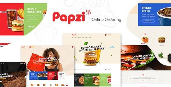 Papzi v1.0.5 Fast Food Restaurant WooCommerce WordPress Theme Download