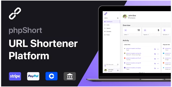 phpShort URL Shortener Platform