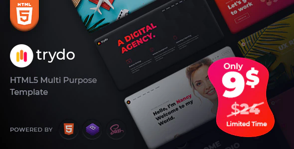 Trydo – Agency and Portfolio HTML Template Free Download