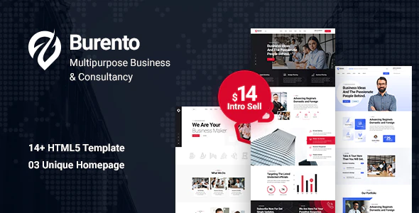 Burento – MultiPurpose Business HTML5 Template Download