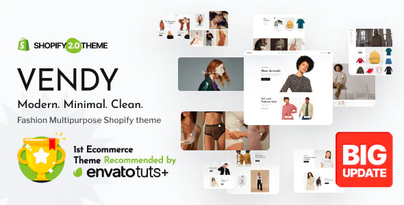 Vendy v4.2.2 Multipurpose Shopify Theme for Fashion Download