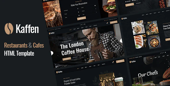 Kaffen – Restaurant HTML Template Download