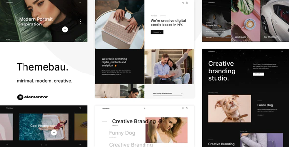 Themebau v.1.0.0 – Minimal Portfolio & Agency WordPress Theme Download