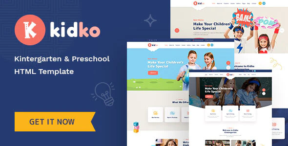 Kidko – Kindergarten & Baby Care HTML Template Download