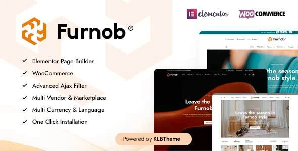 Furnob v1.1.6 Furniture Store WooCommerce WordPress Theme Download (Updated)