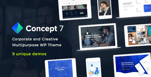 Concept Seven v1.25 Corporate and Creative WordPress Theme Download