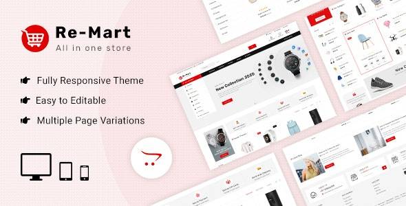 Remart Multipurpose MarketPlace Opencart Theme