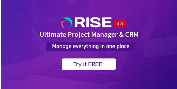 RISE - Ultimate Project Manager & CRM