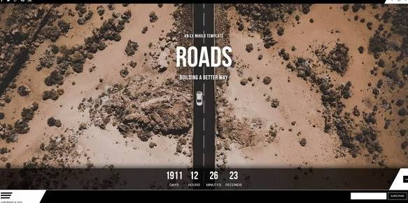 Roads – Responsive Coming Soon Page Html Template