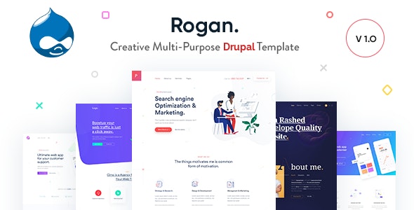 Rogan – v1.8.2 Creative Multi-Purpose Drupal 10 Theme Download