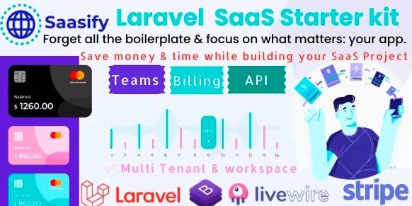 Saasify v2.0 – Advance Laravel SaaS Starter kit