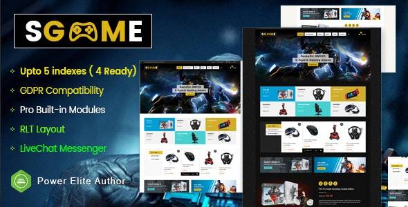 SGame v1.0.1 – Responsive Accessories Store OpenCart Theme (Include 3 mobile layouts)