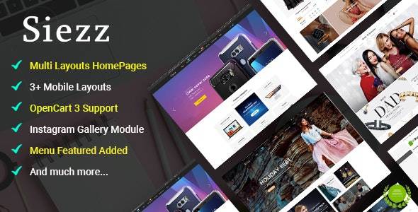 Siezz Multi-purpose OpenCart Theme