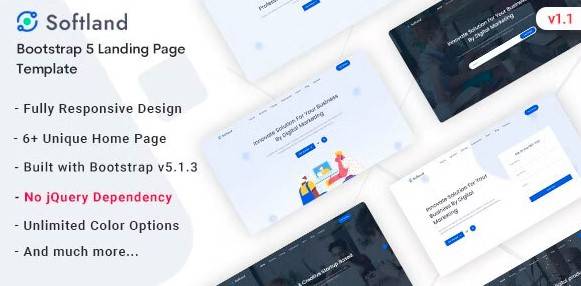 Softland v1.1 – Saas & Software Landing Page Template