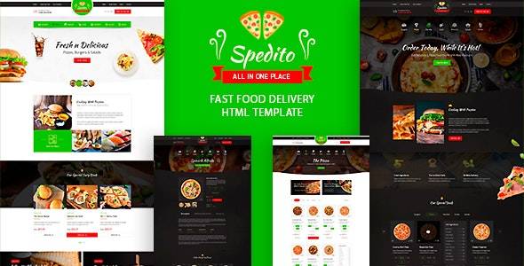 Spedito – v1.0 Ordering Fast Food HTML Template Download