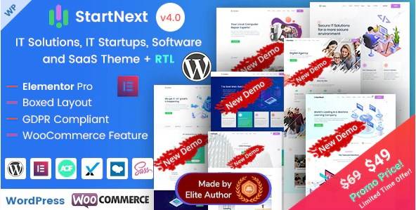 StartNext v5.1 – IT Startups WordPress Theme Download (Updated)